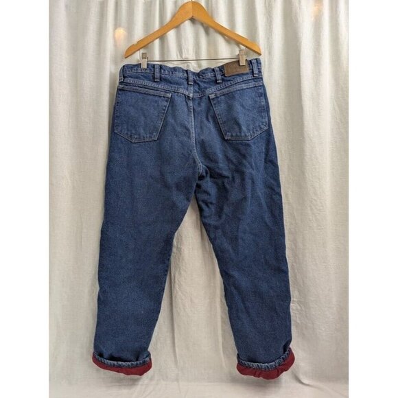 Cabelas blue Jeans Men's 36x30 Fleece Lined Warm Workwear Outdoor Relaxed - Picture 5 of 12